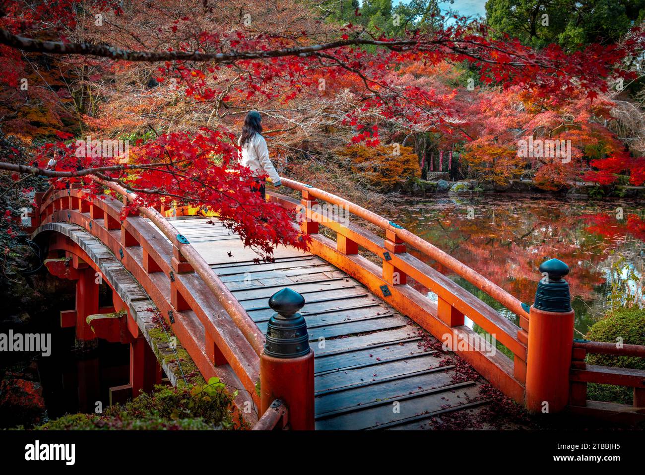 daigou-ji temple bridge in Kyoto Stock Photo