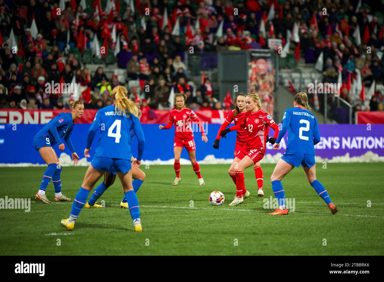 Denmark. 05th Dec, 2023. Kathrine Kühl (12) of Denmark seen