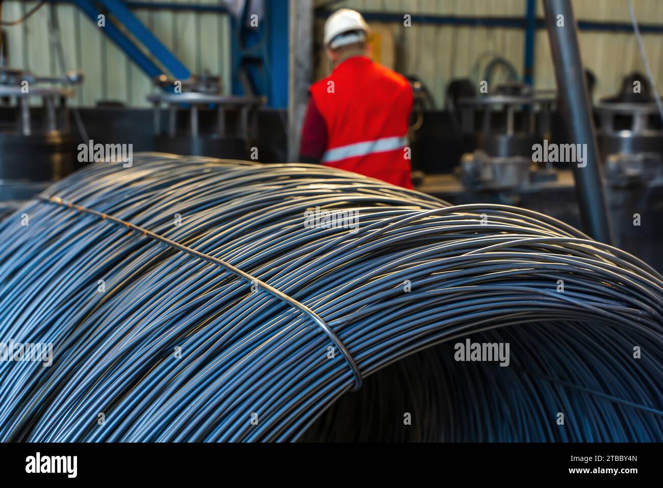 Spiral metallic coils in silver hi-res stock photography and images - Alamy