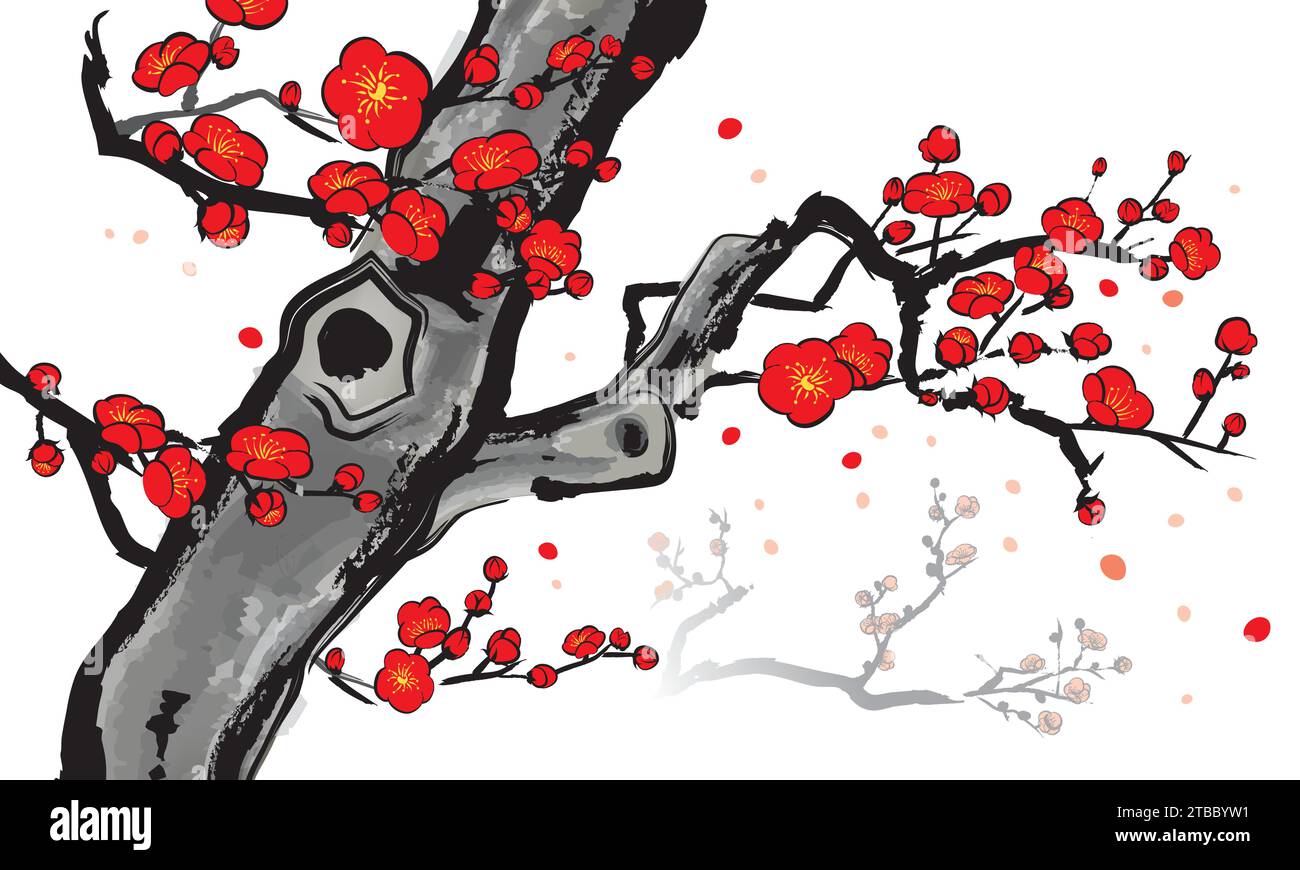 Mei hua Stock Vector Images - Alamy Mei hua Stock Vector Images - Alamy