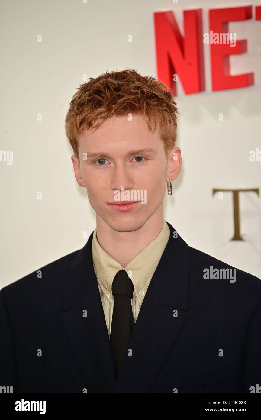London, UK. 5th Dec, 2023. Luther Ford attends Netflix Presents The Crown Finale Celebration at Royal Festival Hall, London, UK. Credit: See Li/Picture Capital/Alamy Live News Stock Photo