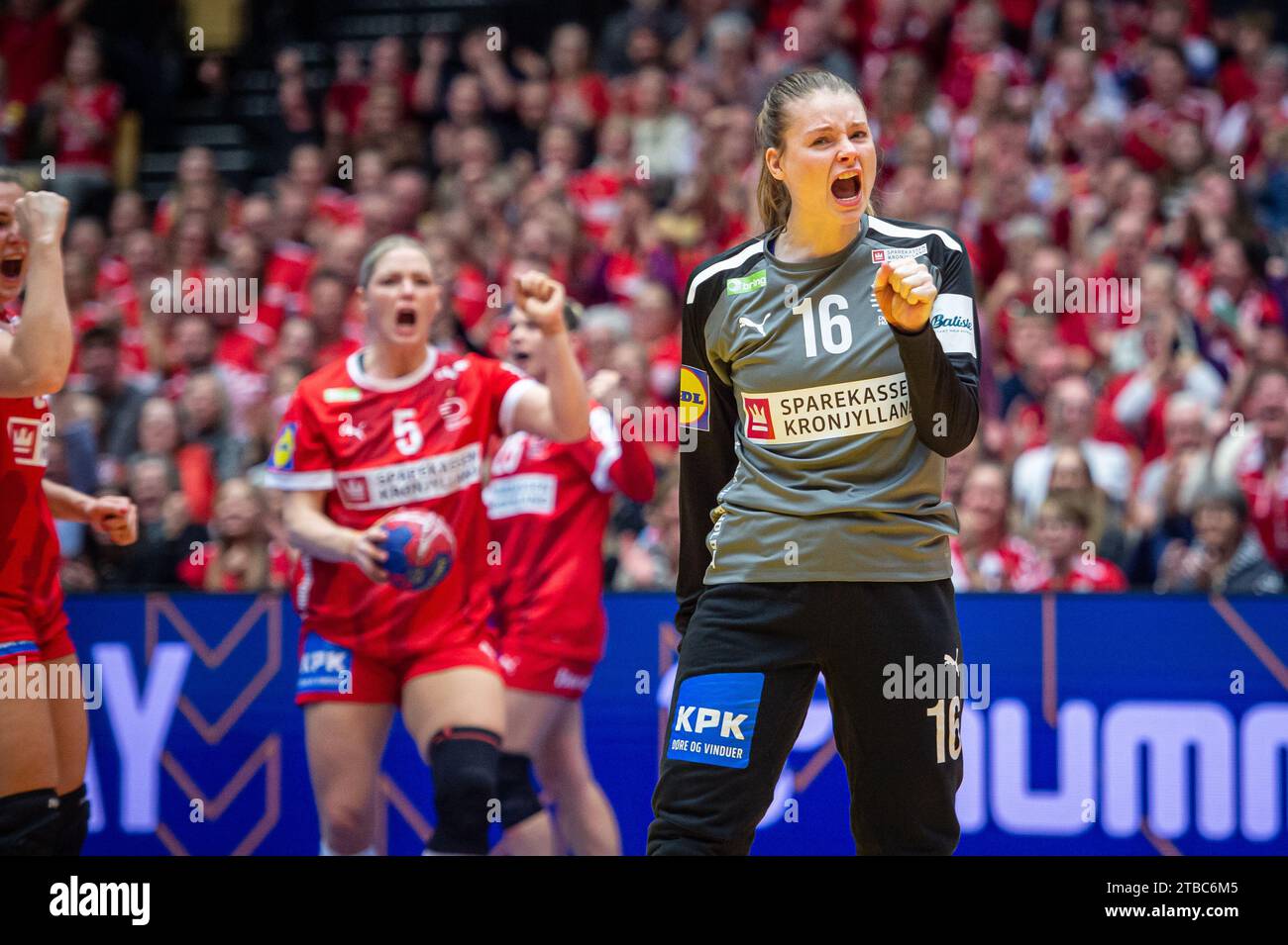 Herning, Denmark. 05th Dec, 2023. Althea Reinhardt (16) of Denmark seen