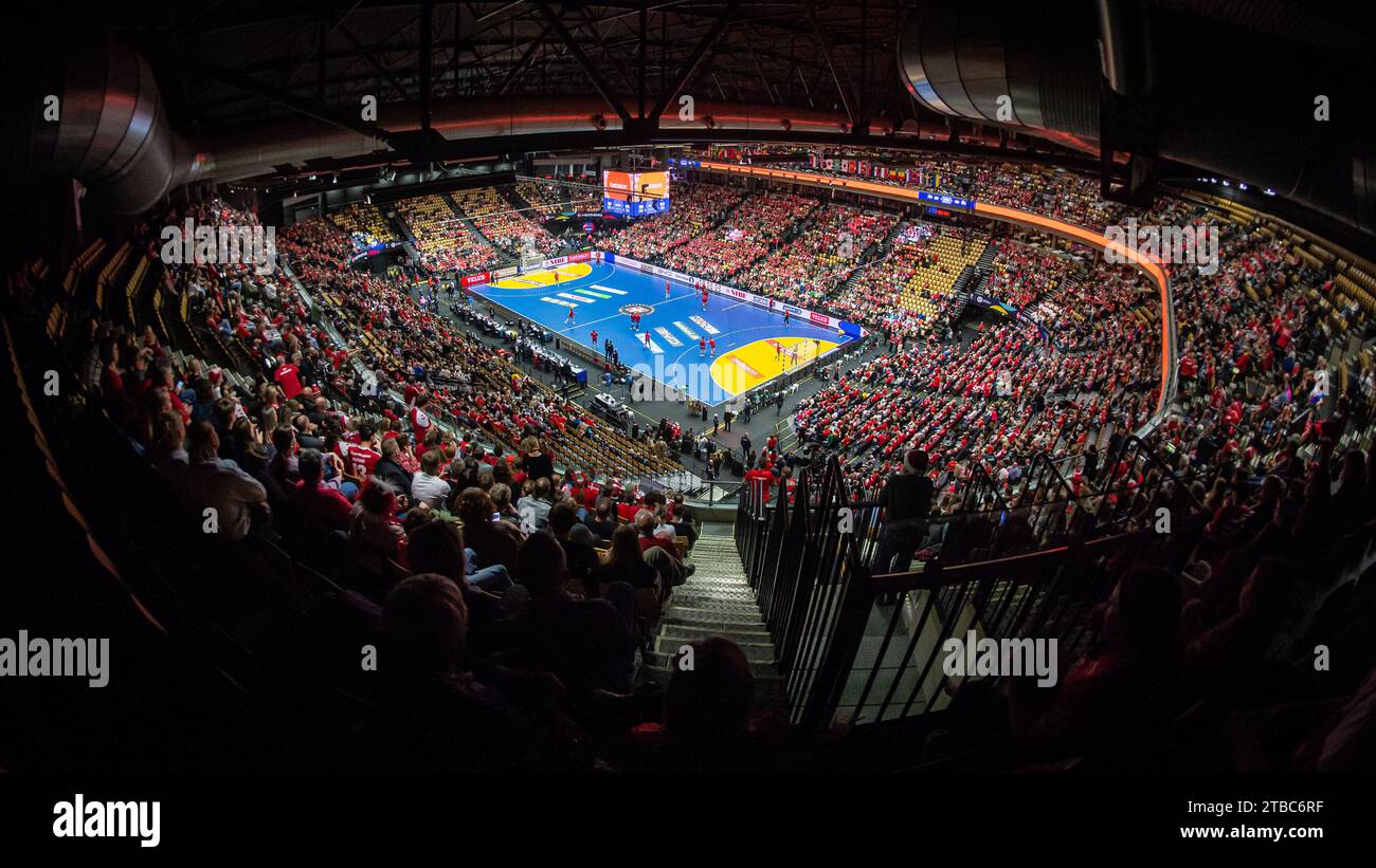 Herning, Denmark. 05th Dec, 2023. The Jyske Bank Boxen seen during the IHF World Handball Championship 2023 match between Denmark and Romania in Herning. (Photo Credit: Gonzales Photo/Alamy Live News Stock Photo