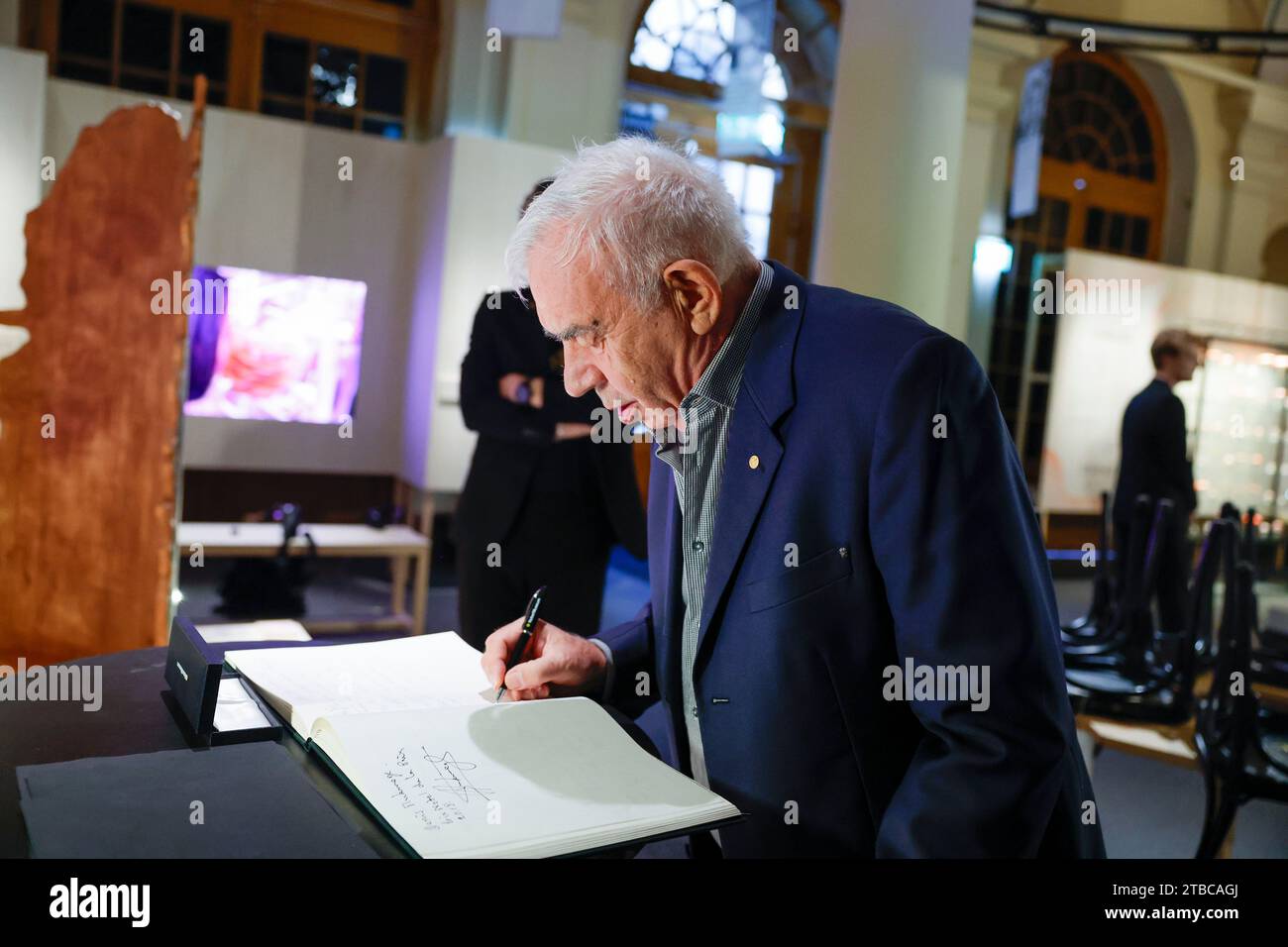 Stockholm, Sweden. 06th Dec, 2023. Nobel Prize laureate Aleksey Yekimov ...