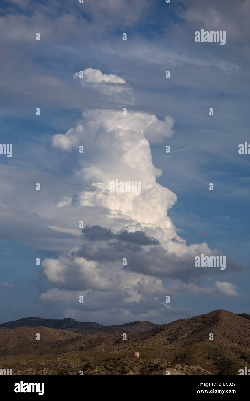 Strange Clouds Over Southern Spain Stock Photo