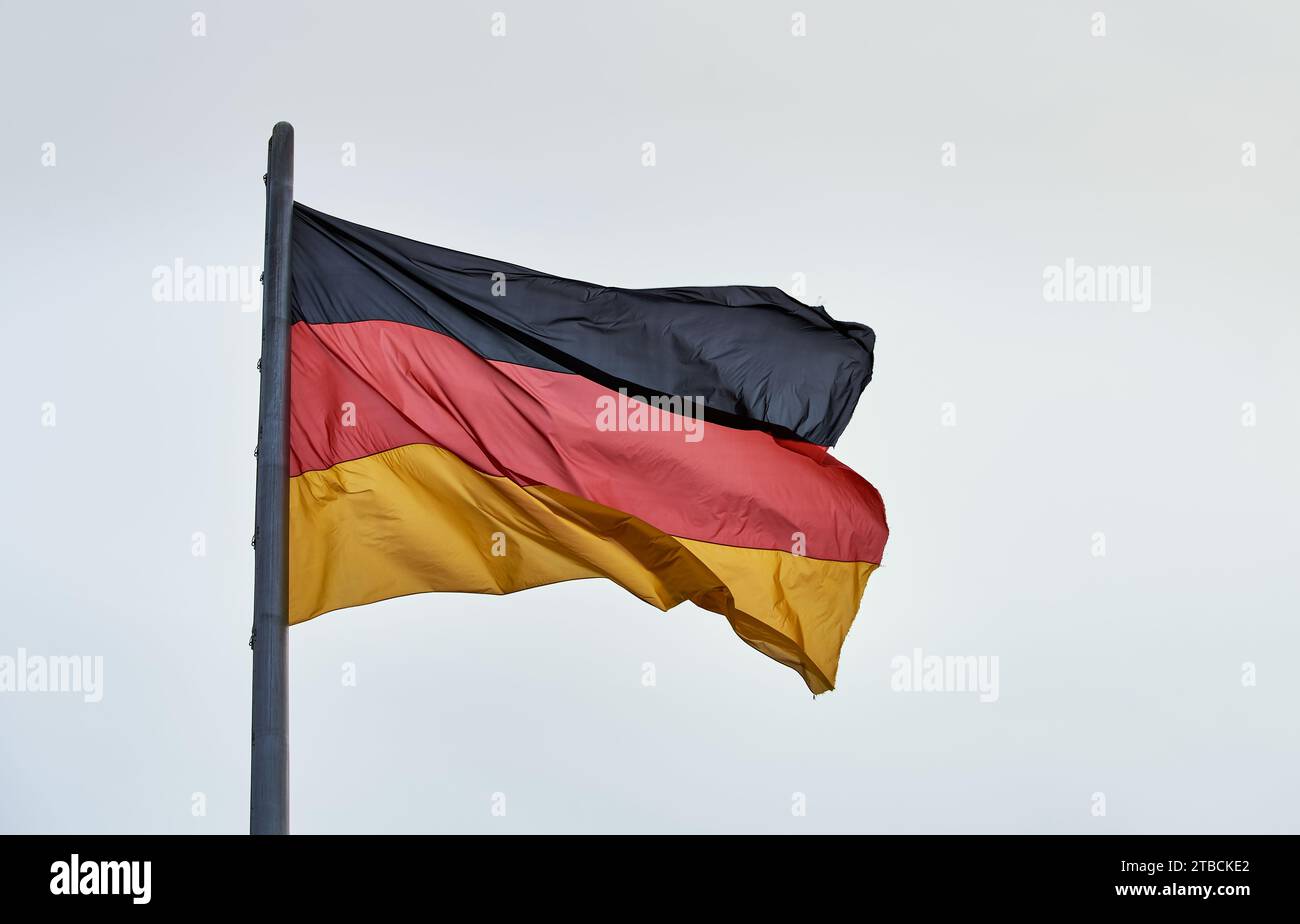 deutschland fahne germany flag vector de Stock