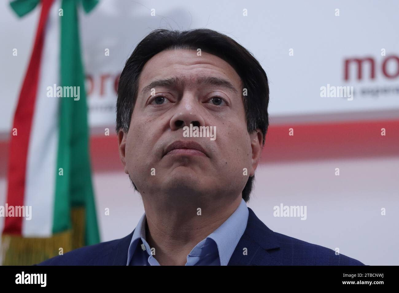 Mexico City, Mexico. 05th Dec, 2023. December 5, 2023. Mexico City. The president of the ruling party in Mexico (Morena), Mario Delgado, accused the Supreme Court of Justice of the Nation this afternoon of intervening in the electoral process with which the presidency will be renewed. On December 5, 2023 in Mexico City. (Photo by Alex Dalton/ Eyepix Group/Sipa USA) Credit: Sipa USA/Alamy Live News Stock Photo