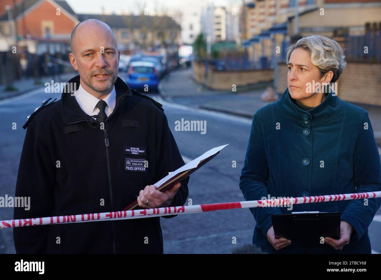 Mayor of Hackney Caroline Woodley and Metropolitan Police Detective