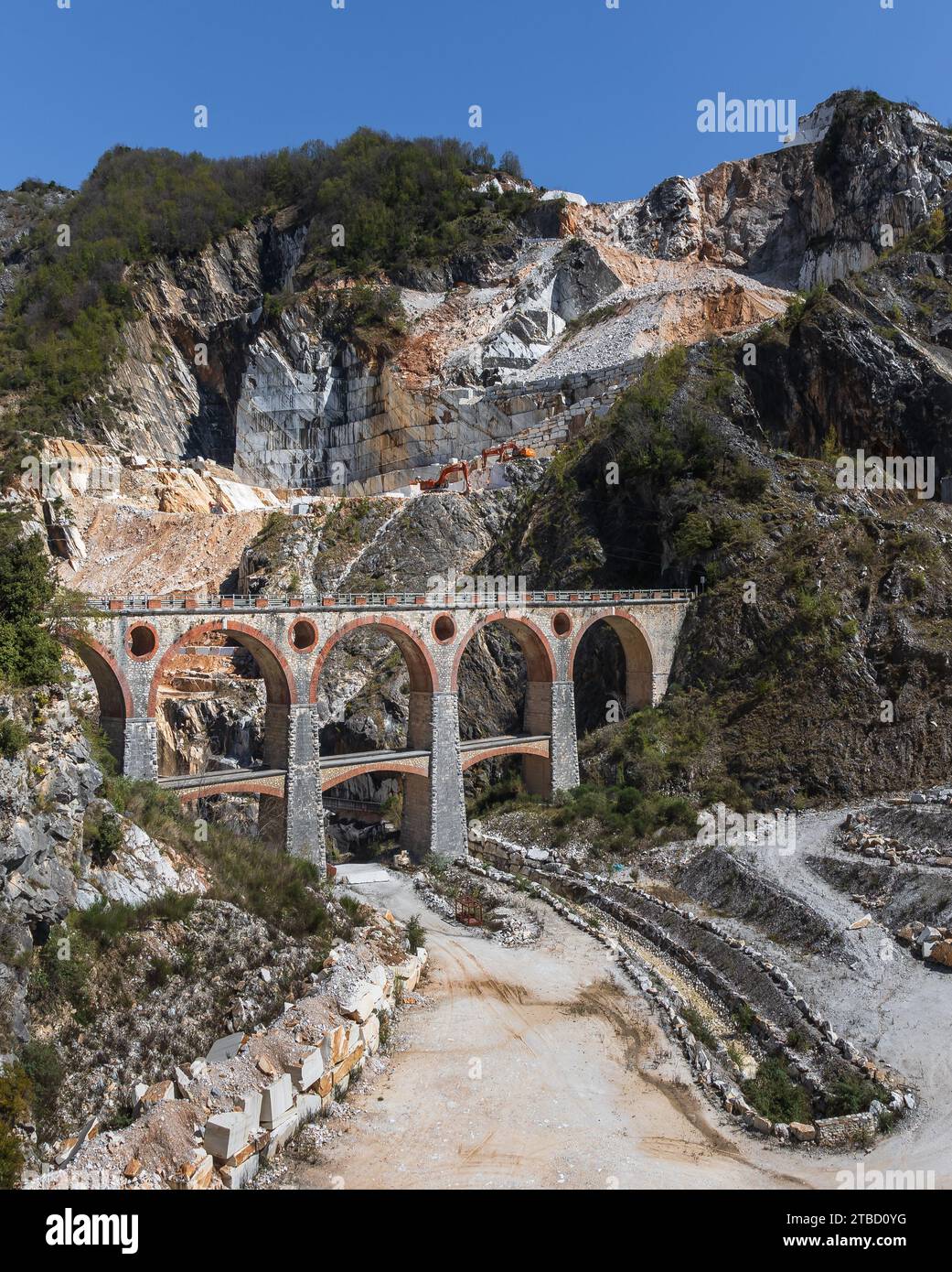 The Vara bridges and the quarries Stock Photo