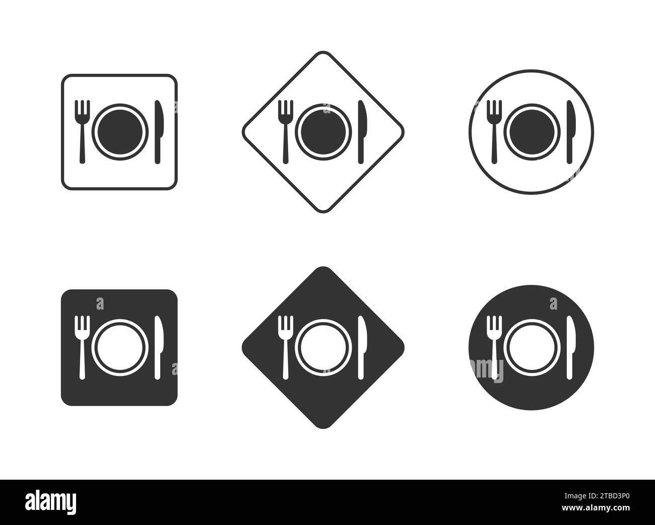 Tableware icon. Restaurant icon. Restaurant business concept. Vector ...