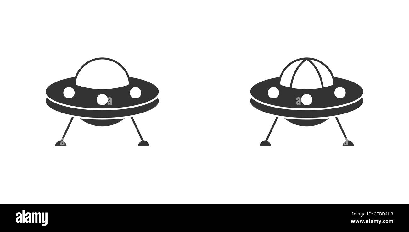 UFO icon. Flying saucer. Vector illustration Stock Vector Image & Art