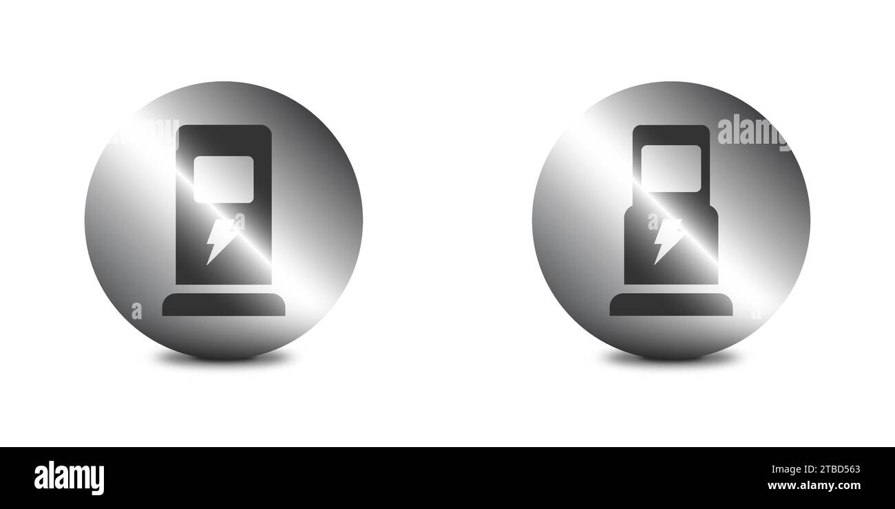 Ev charging icon vector vectors hi-res stock photography and images - Alamy