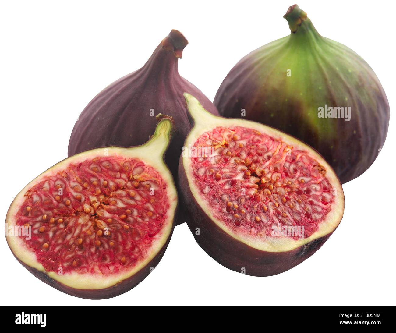 Fresh organic common fig sliced and whole Stock Photo - Alamy