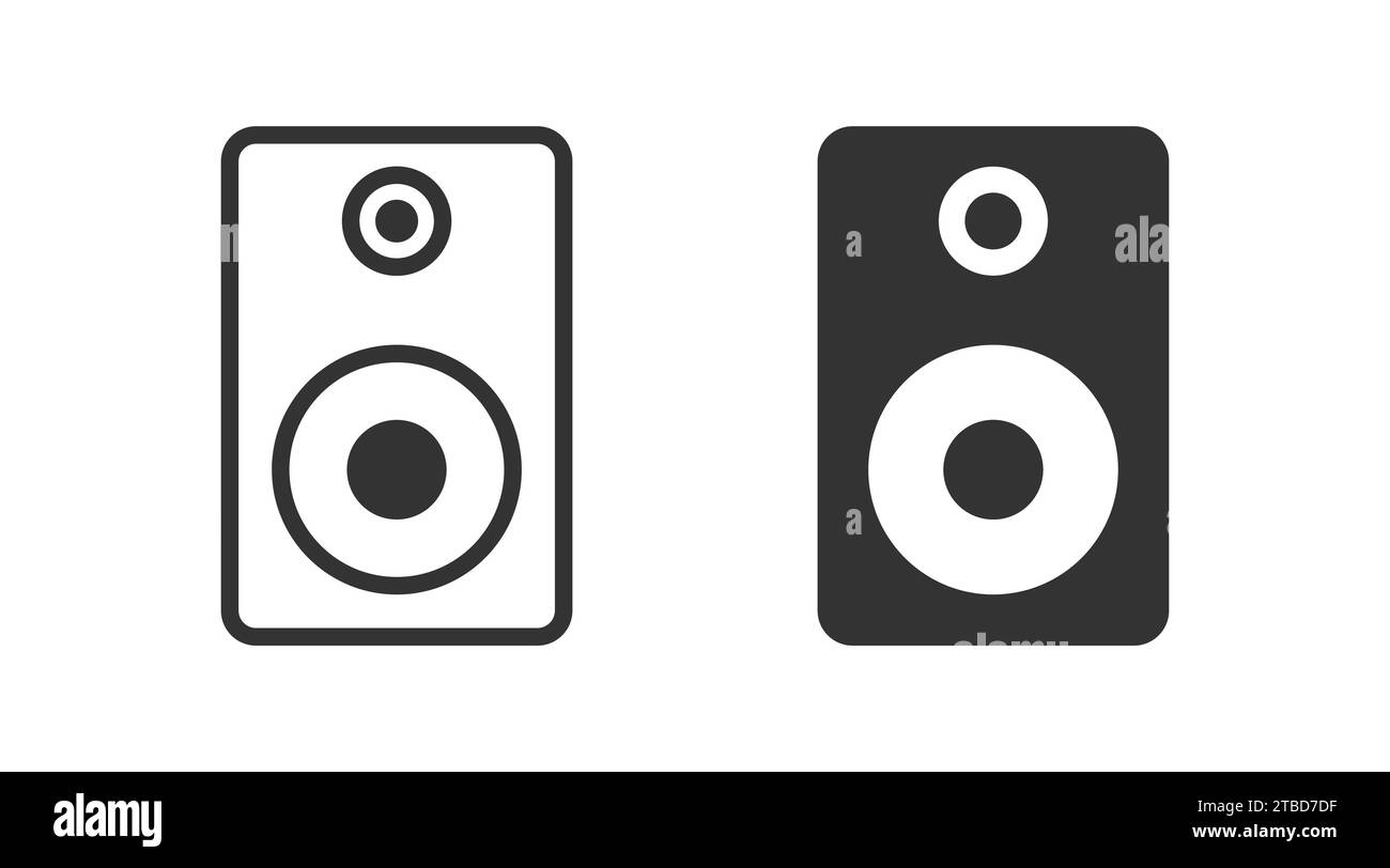 Speaker Icon. Music system symbol. Vector illustration Stock Vector