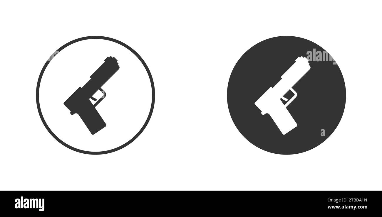 Gun icon. Sinple design. Vector illustration Stock Vector