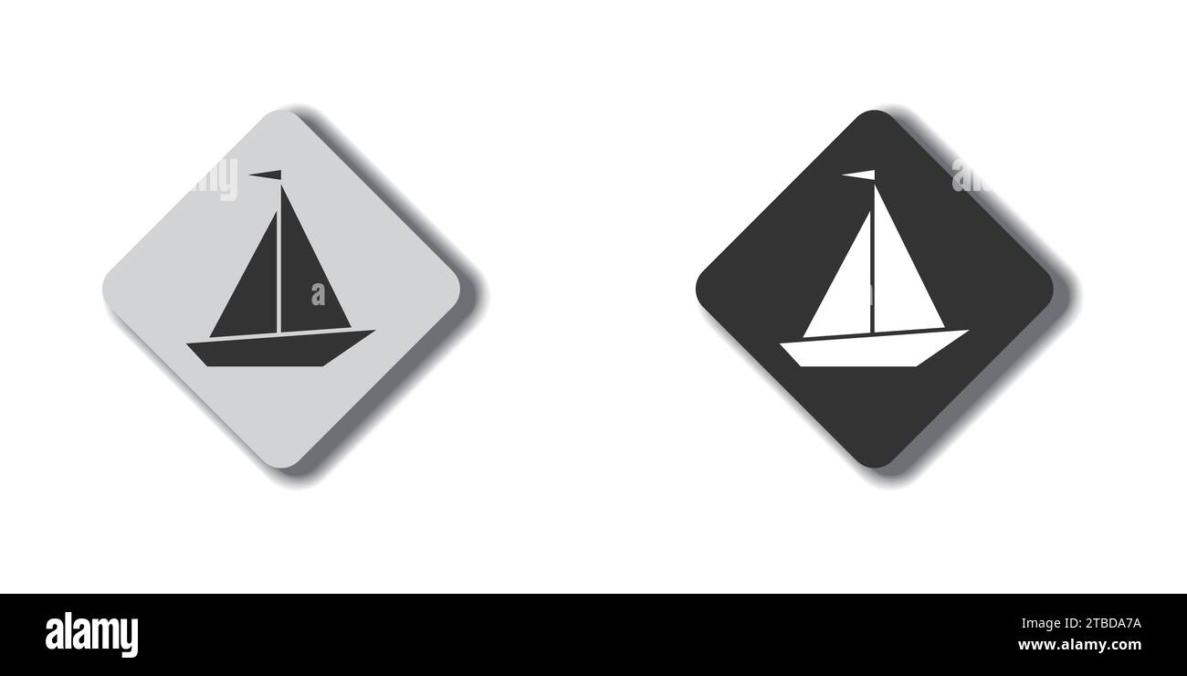 Boat icon. Ship icon. Flat vector illustration Stock Vector