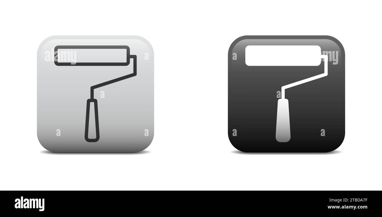 Paint roller icon. Vector illustration Stock Vector