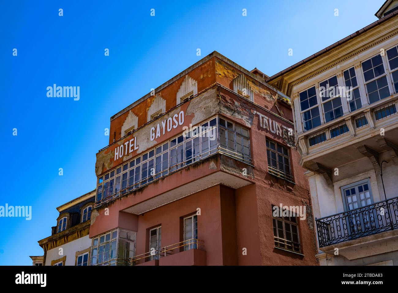 Hotel Gayoso, Luarca, Asturias, Spain Stock Photo