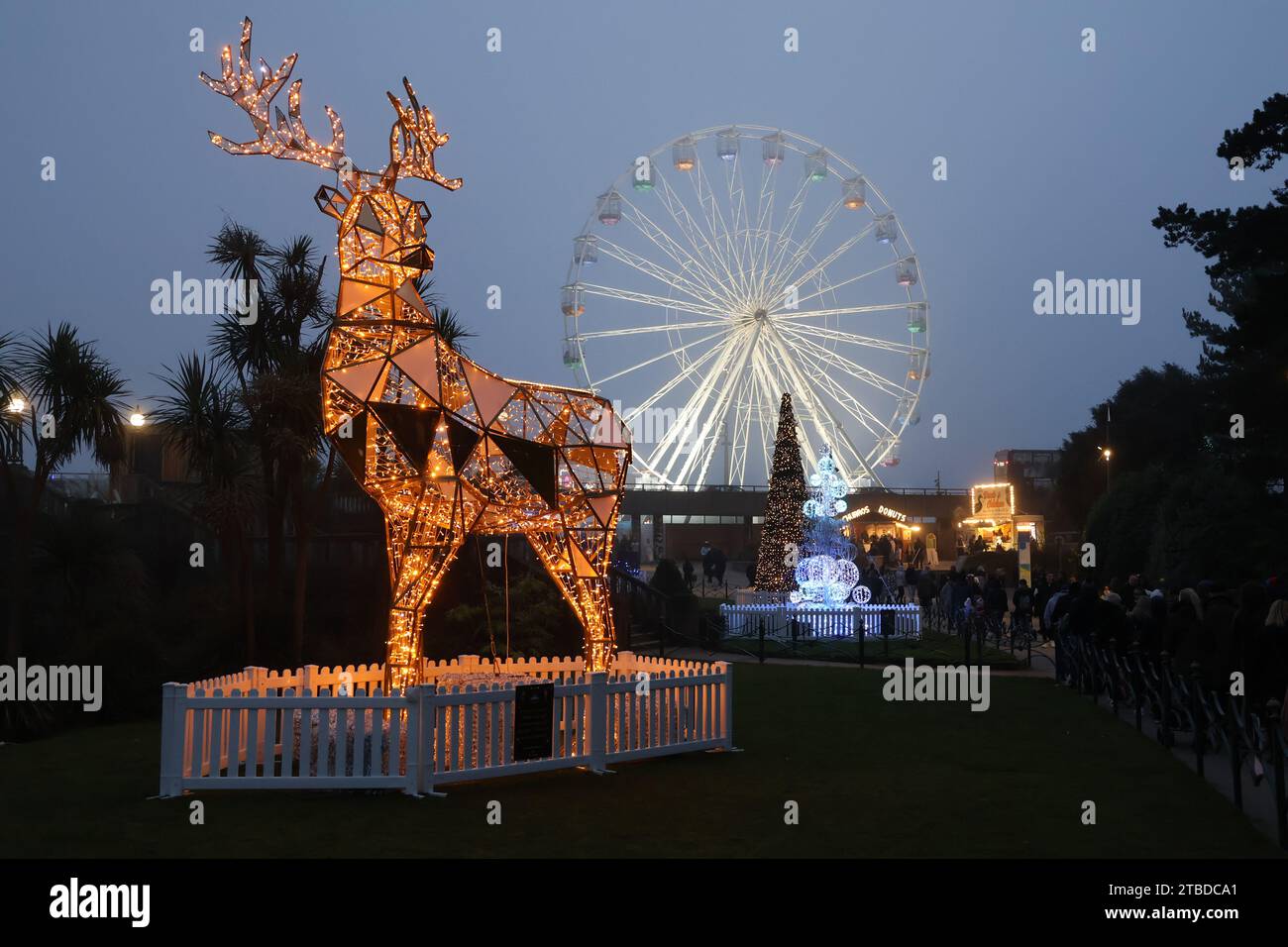 Christmas Lights Bournemouth Gardens Dec 2023 Stock Photo Alamy