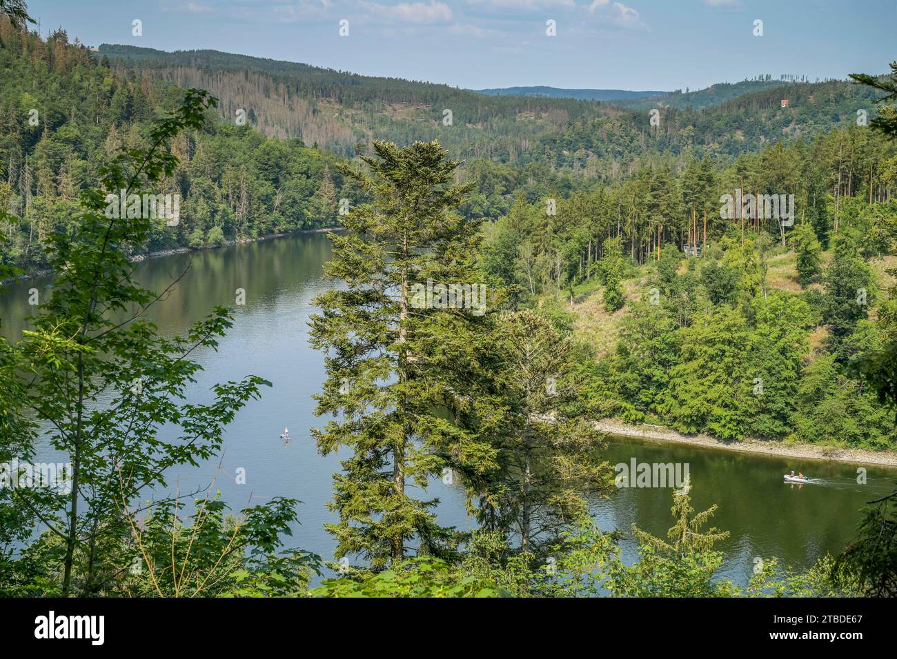 Hohenwarte reservoir, Thuringia, Germany Stock Photo
