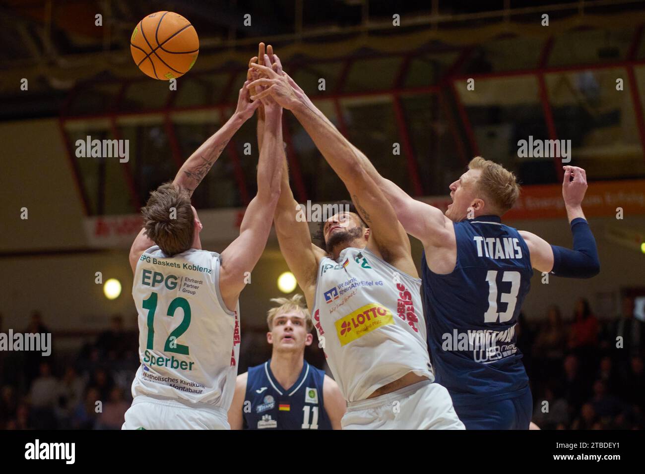 Basketball Pro A EPGBaskets KoblenzDresden Titans. (lr) Niclas