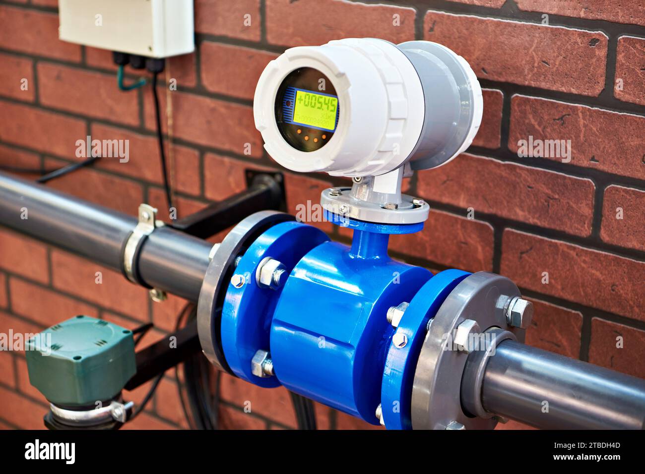 flowmeter detector and water pipeline Stock Photo Alamy