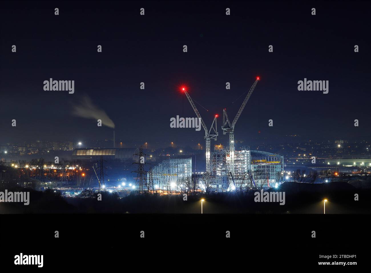 The Enfinium Energy From Waste Incinerator under construction at