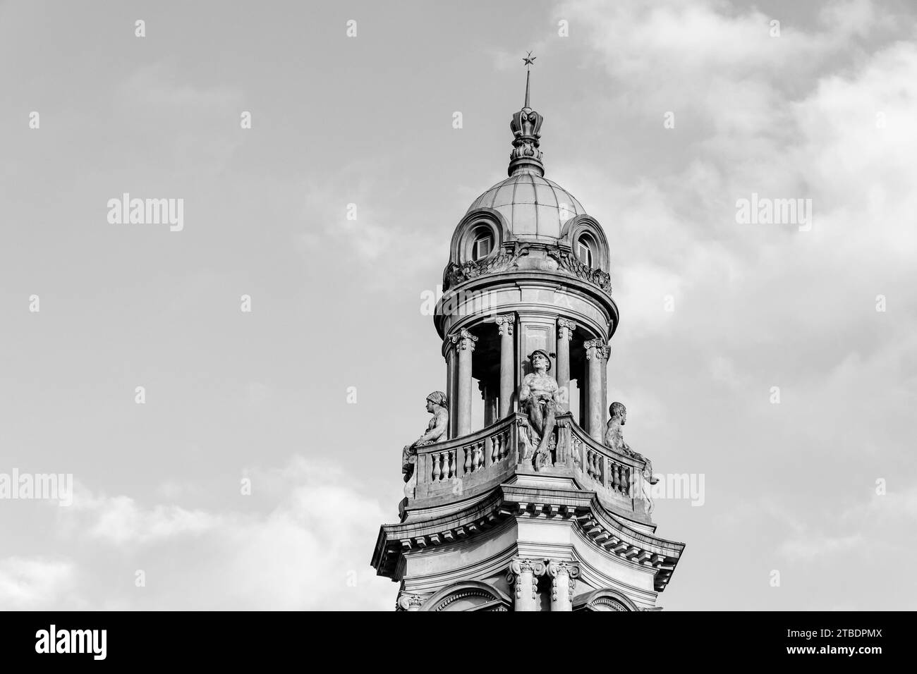 Santos city, Brazil. Coffee Stock Exchange building, current museum of