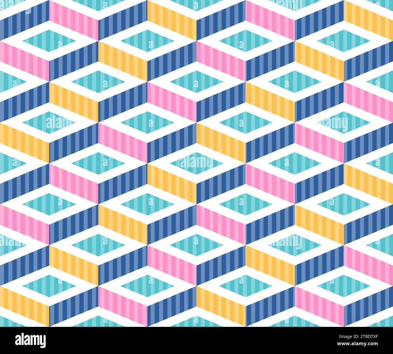 Vector geometric abstract seamless pattern. Modern vector seamless pattern. Trendy vector texture. Stock Vector