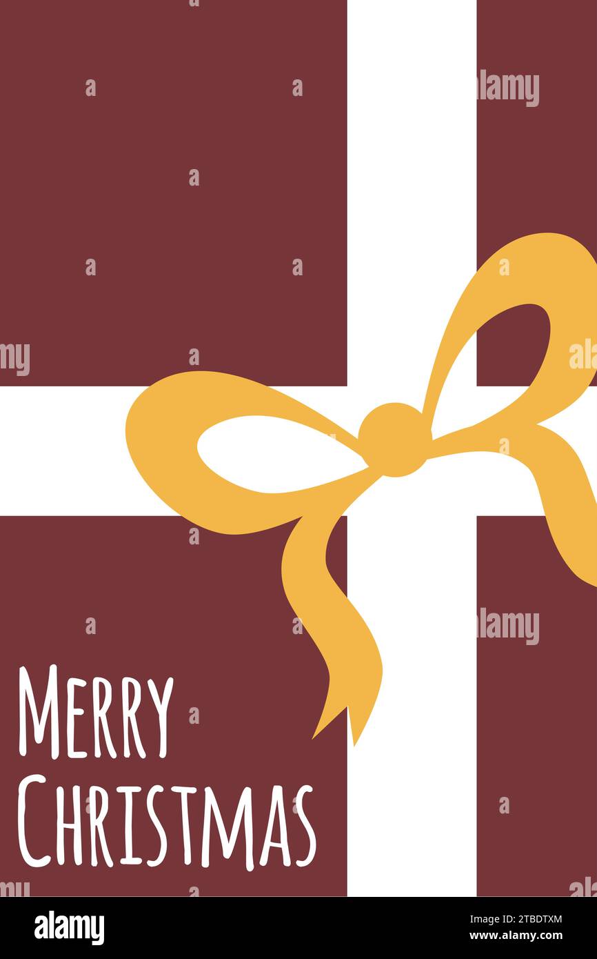 Flat style vertical christmas card Vector Stock Vector Image & Art - Alamy