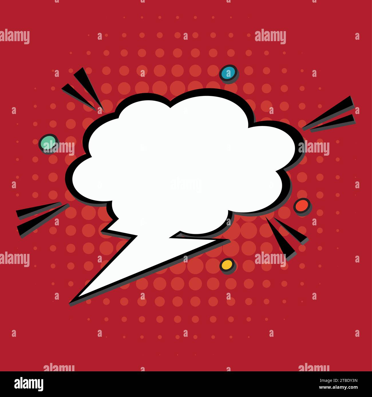 Empty comic bubble chat Vector Stock Vector Image & Art - Alamy