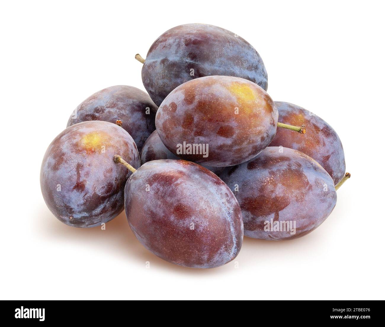 plum path isolated on white Stock Photo
