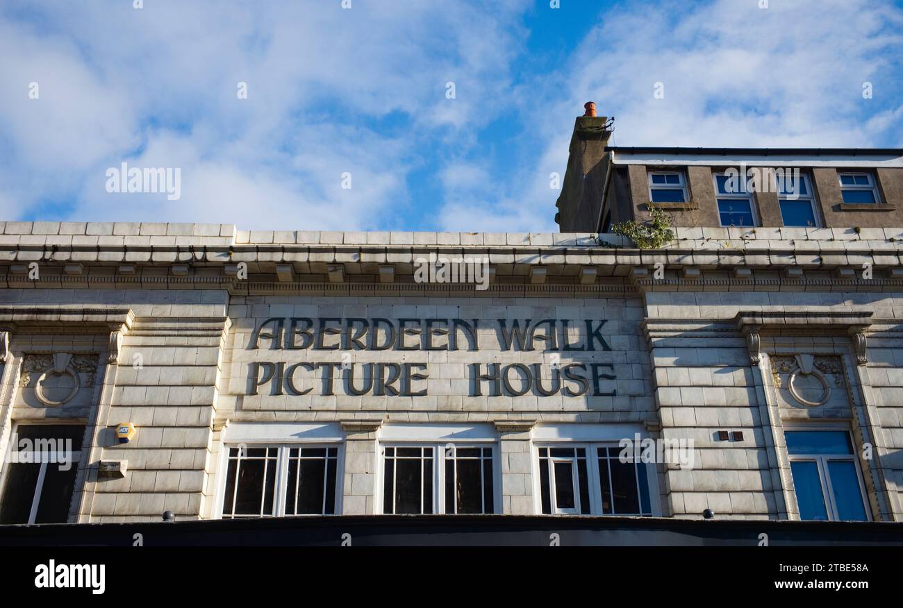 Aberdeen Walk picture house looking up in Scarborough Stock Photo Alamy