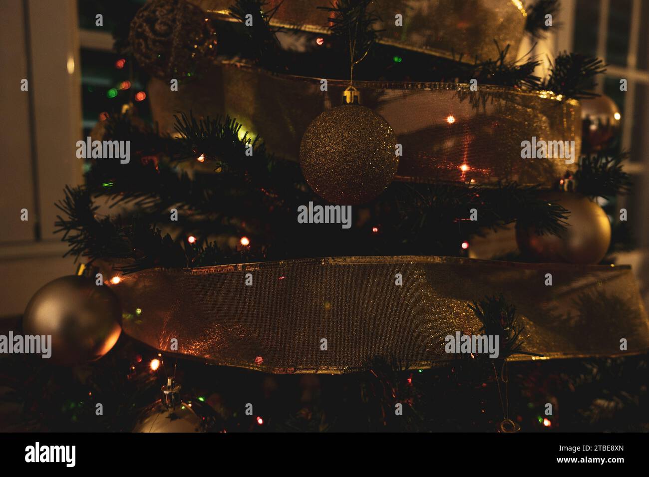 Decorated christmas tree close hi-res stock photography and images - Alamy