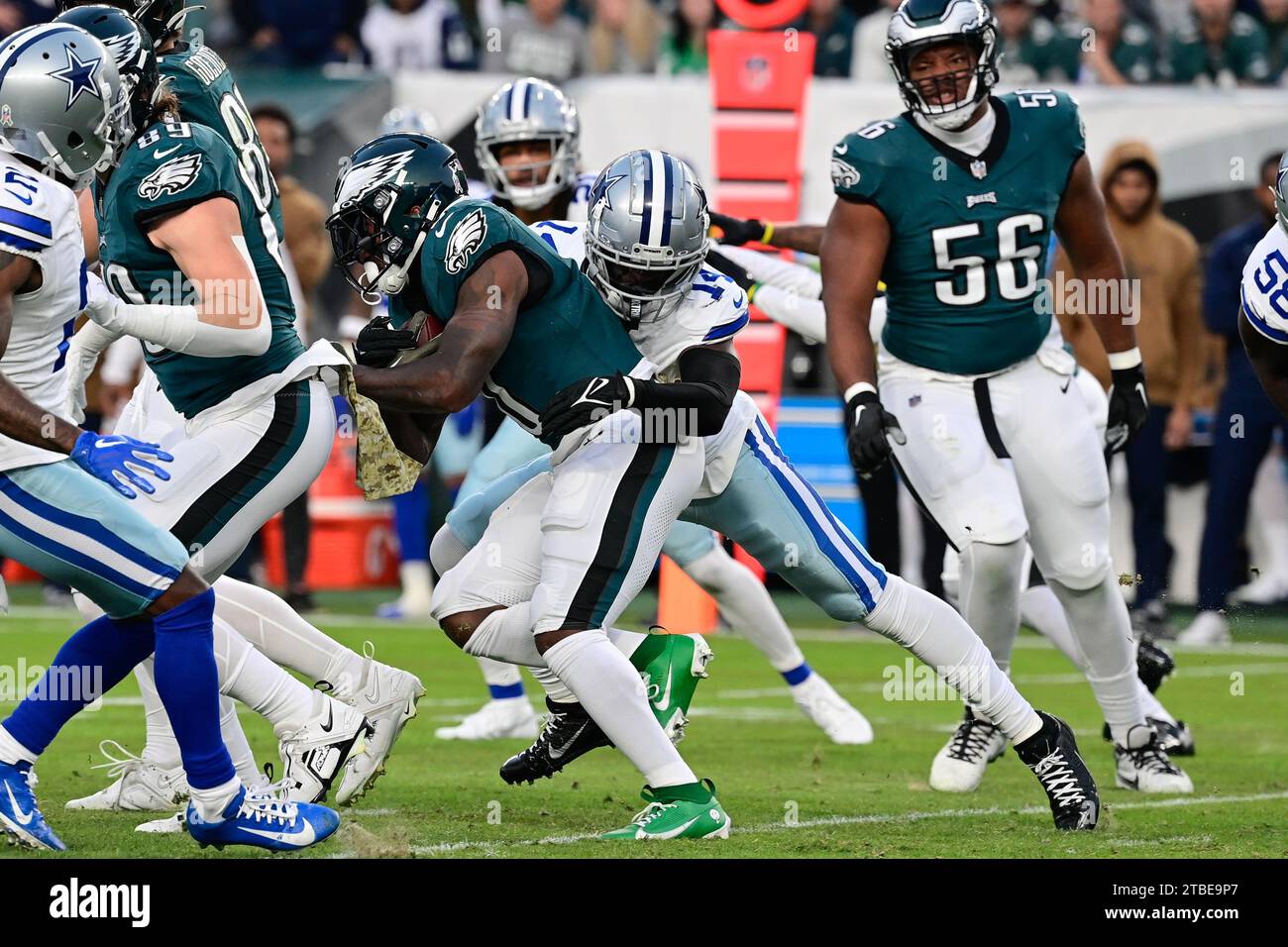 Dallas Cowboys safety Markquese Bell (41) takes his stance