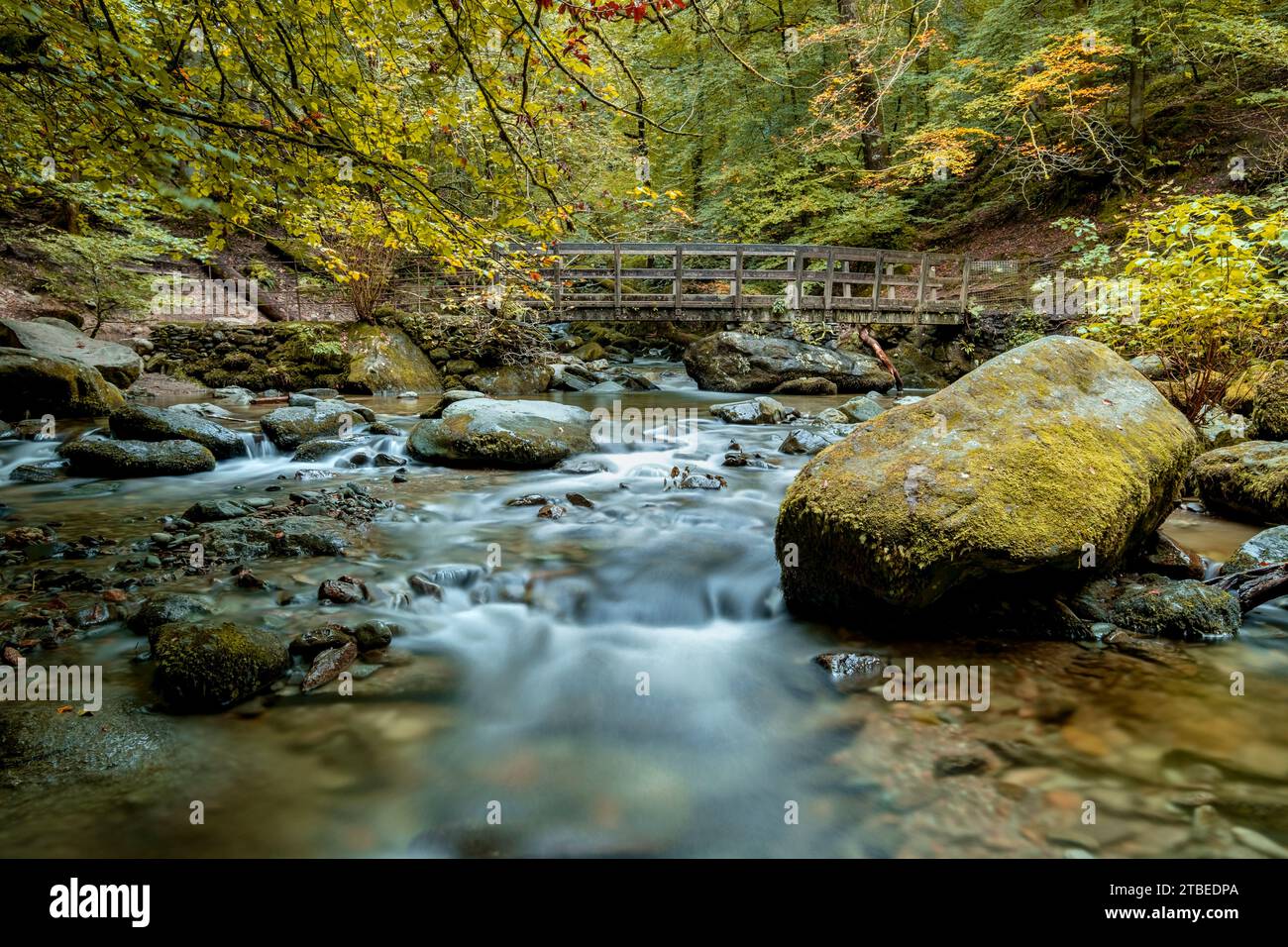 Bridge over stock ghyll near Ambleside in the Lake District Stock Photo