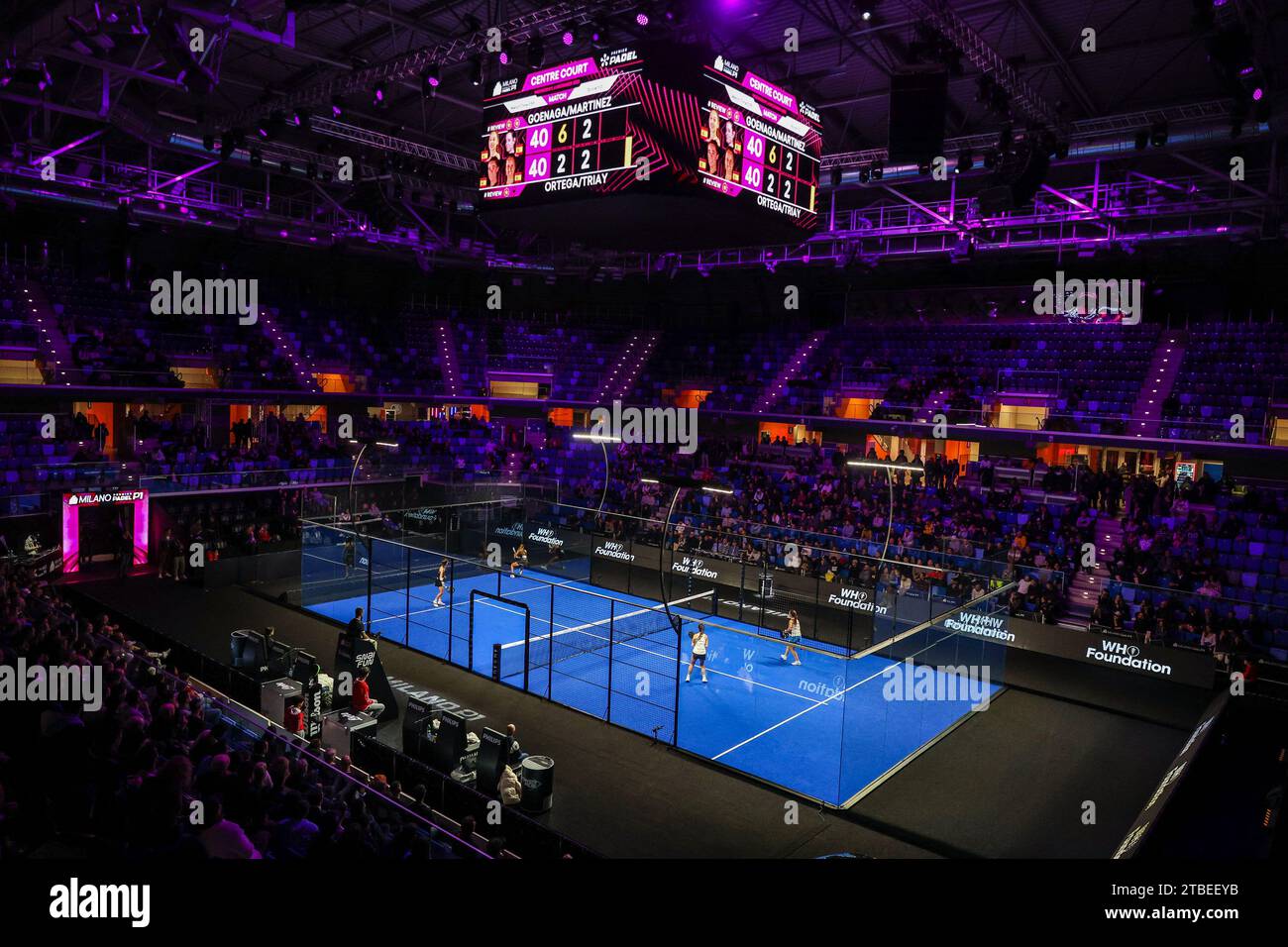 Milan, Italy. 06th Dec, 2023. A general view of the central court ...