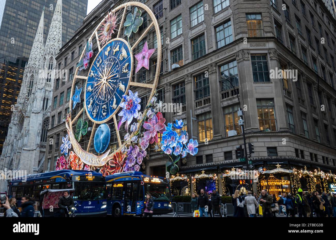 Christian Dior's carousel of dreams is the theme for the Saks Fifth