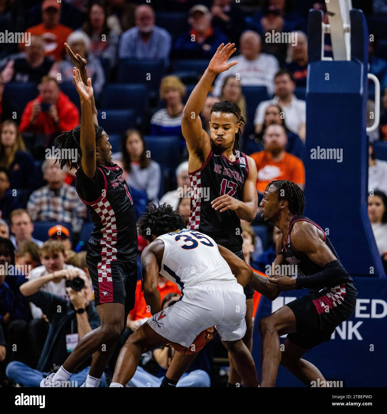 December 5, 2023: Virginia Cavaliers guard Leon Bond III (35) gets