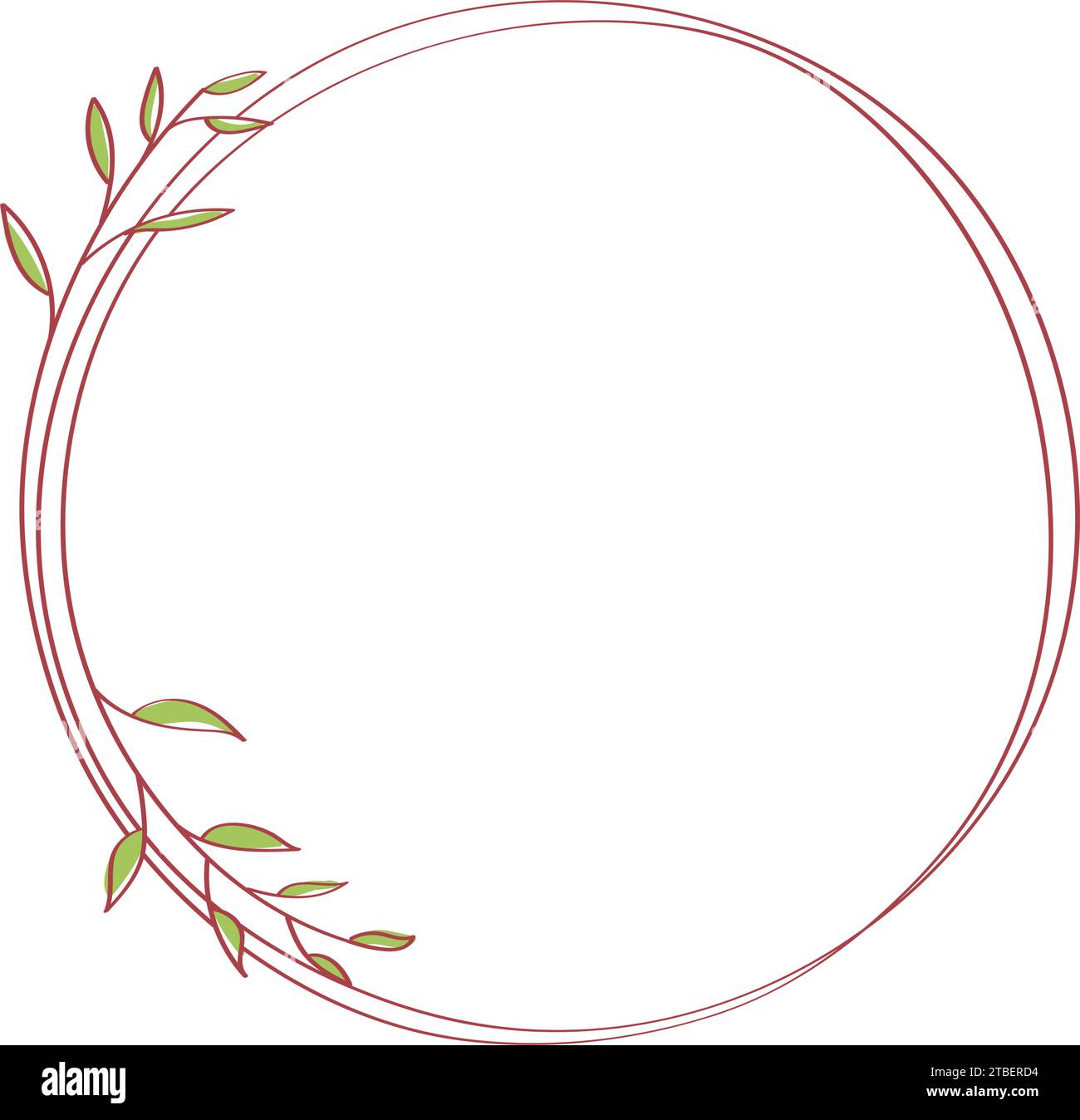 Isolated empty label with leaves Vector Stock Vector Image & Art - Alamy