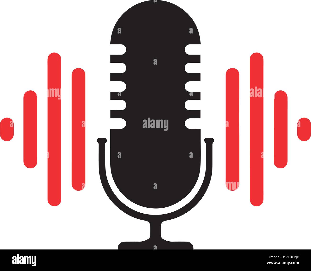 Isolated digital microphone streaming service icon Vector Stock Vector