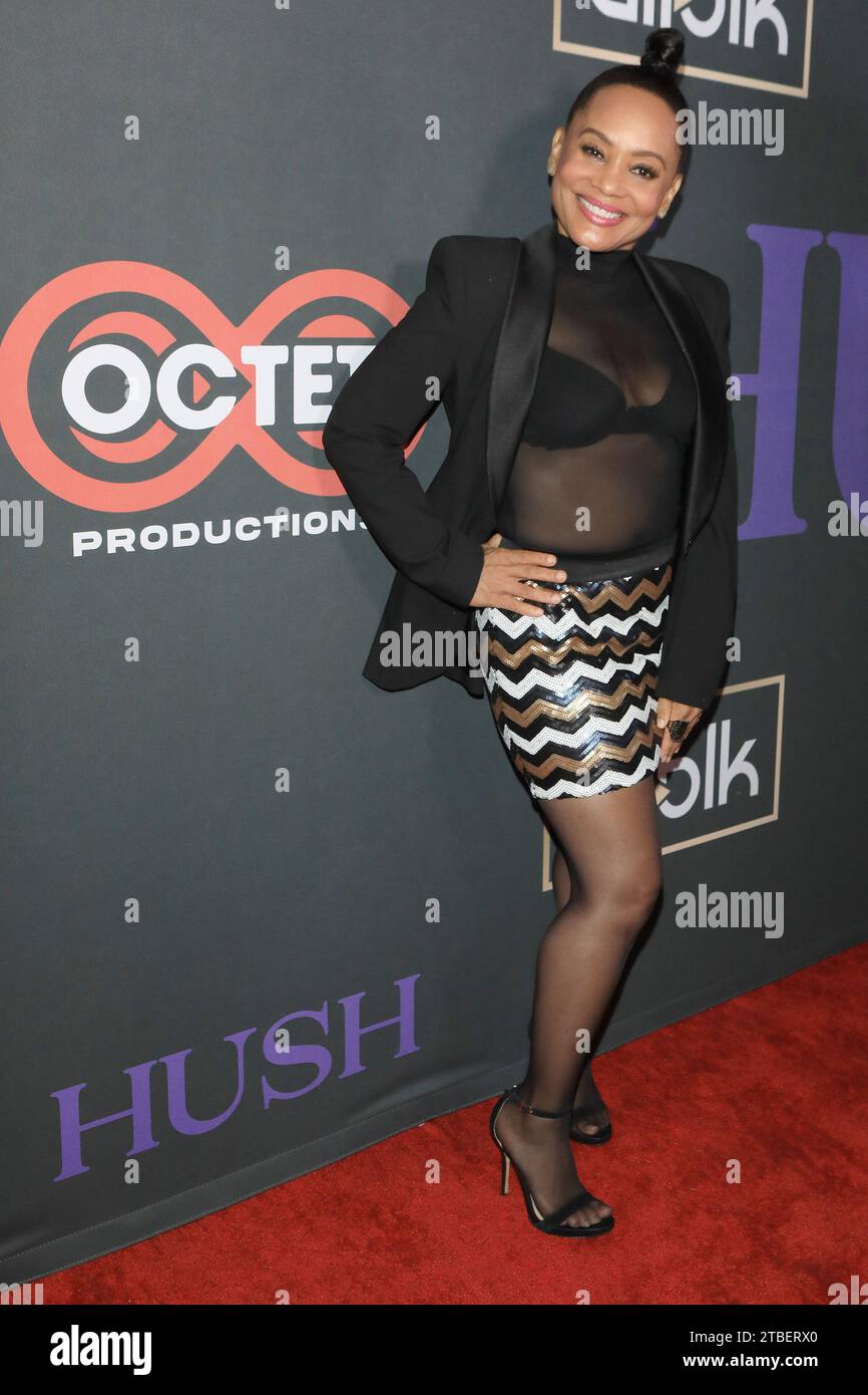 December 5, 2023, Beverly Hills, California, USA: BEVERLY HILLS - DEC 5, 2023: Windi Washington at the Season 2 Premiere of Octet Productions Hush at the Fine Arts Theatre (Credit Image: © Nina Prommer/ZUMA Press Wire) EDITORIAL USAGE ONLY! Not for Commercial USAGE! Stock Photo