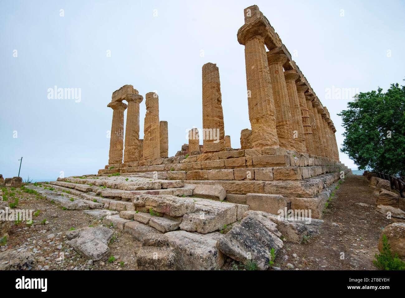 Temple of Juno (Hera Lacinia) - Agrigento - Italy Stock Photo