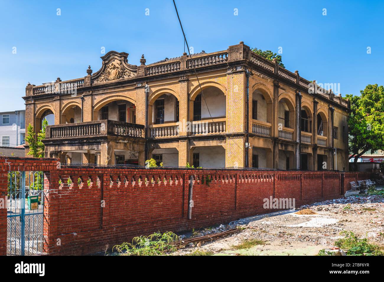 Neiwei Lee Family Old Mansion at Neiwei District in Kaohsiung, Taiwan Stock Photo