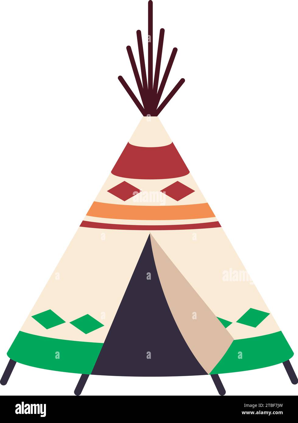 Indian tribal house Cut Out Stock Images & Pictures - Alamy