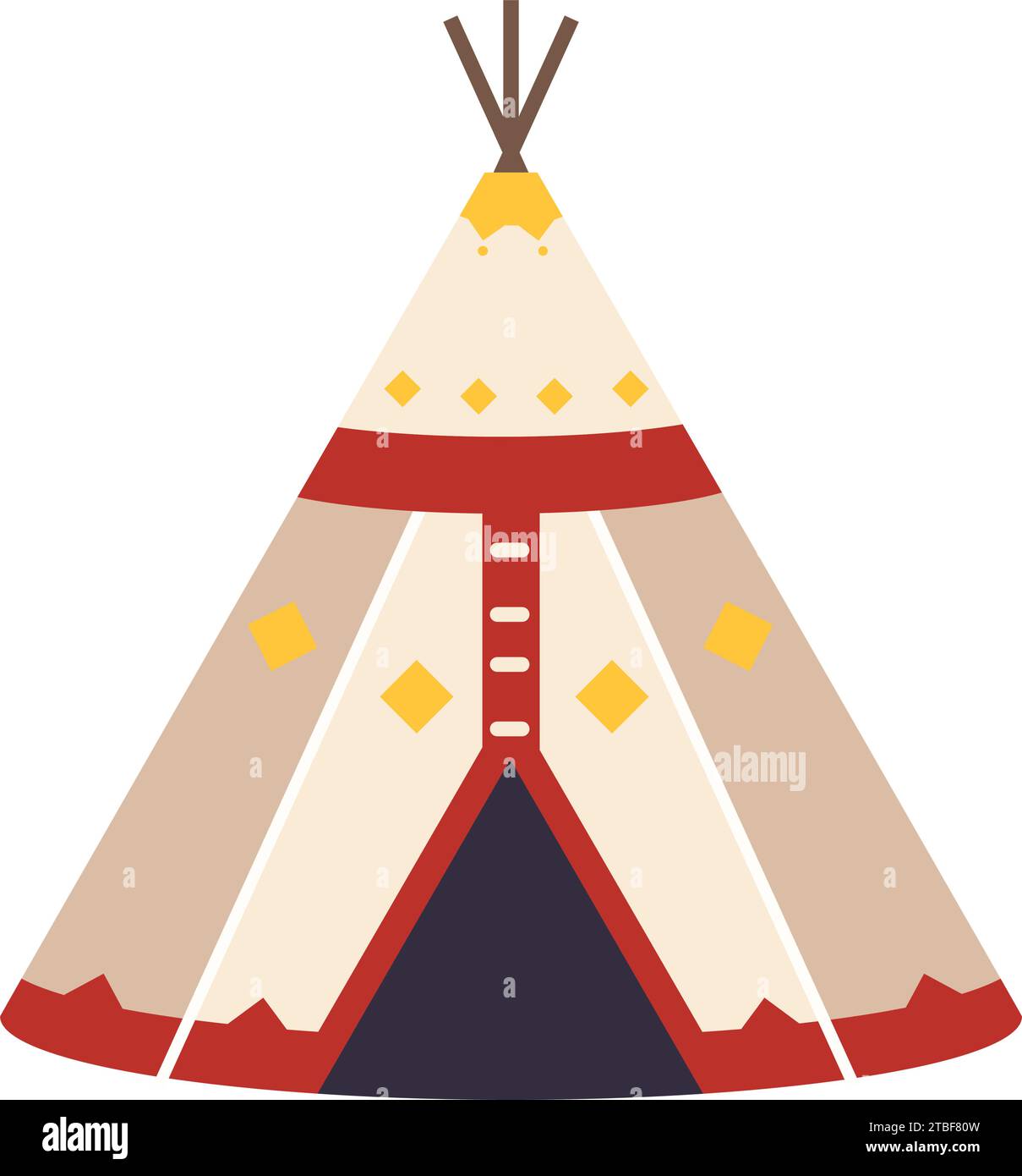 teepee native america illustration Stock Vector Image & Art - Alamy
