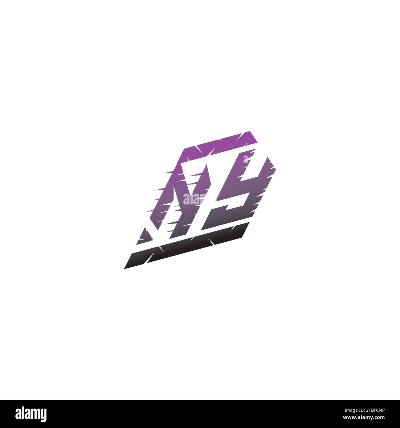 NY initial esport logo inspiration ideas for gaming team, youtube, twitch Stock Vector