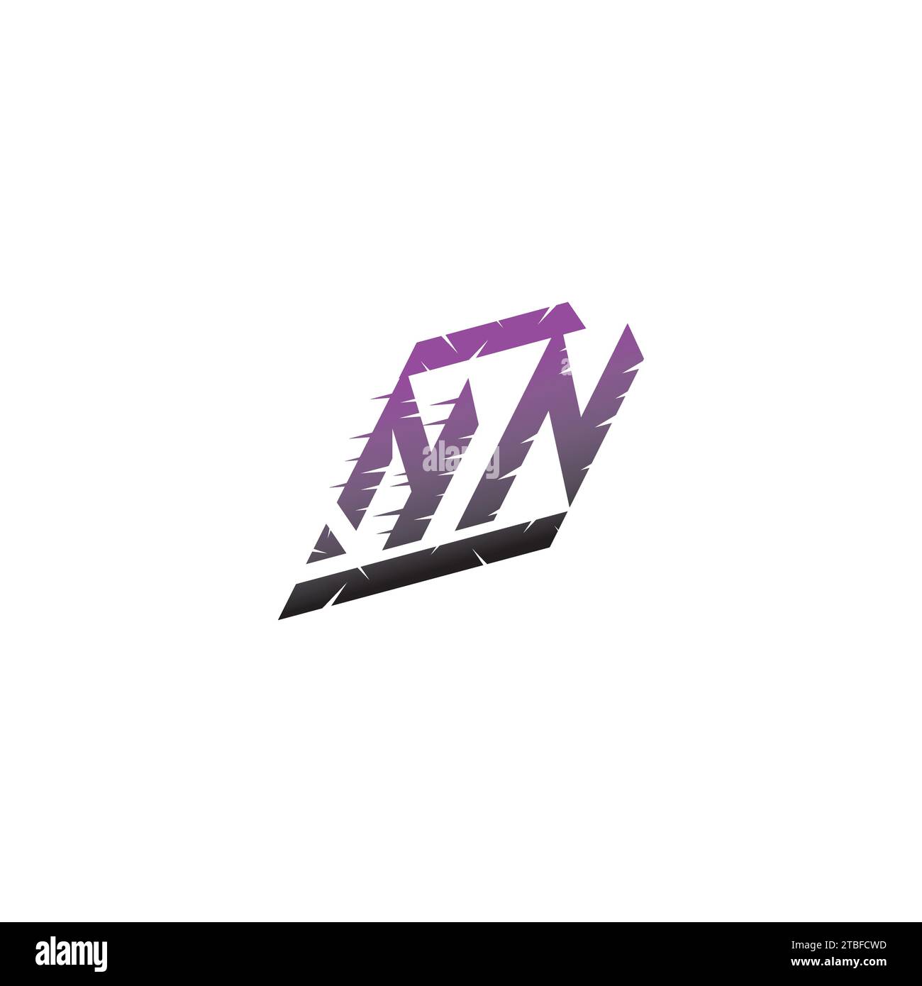 NN initial esport logo inspiration ideas for gaming team, youtube, twitch Stock Vector