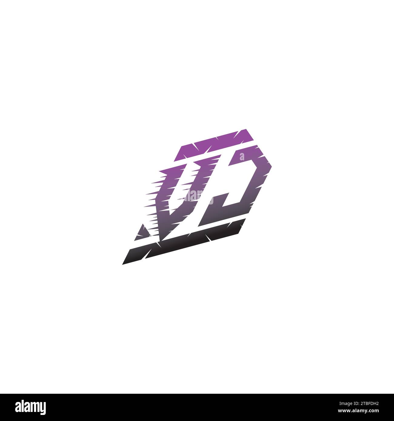 VJ initial esport logo inspiration ideas for gaming team, youtube, twitch Stock Vector