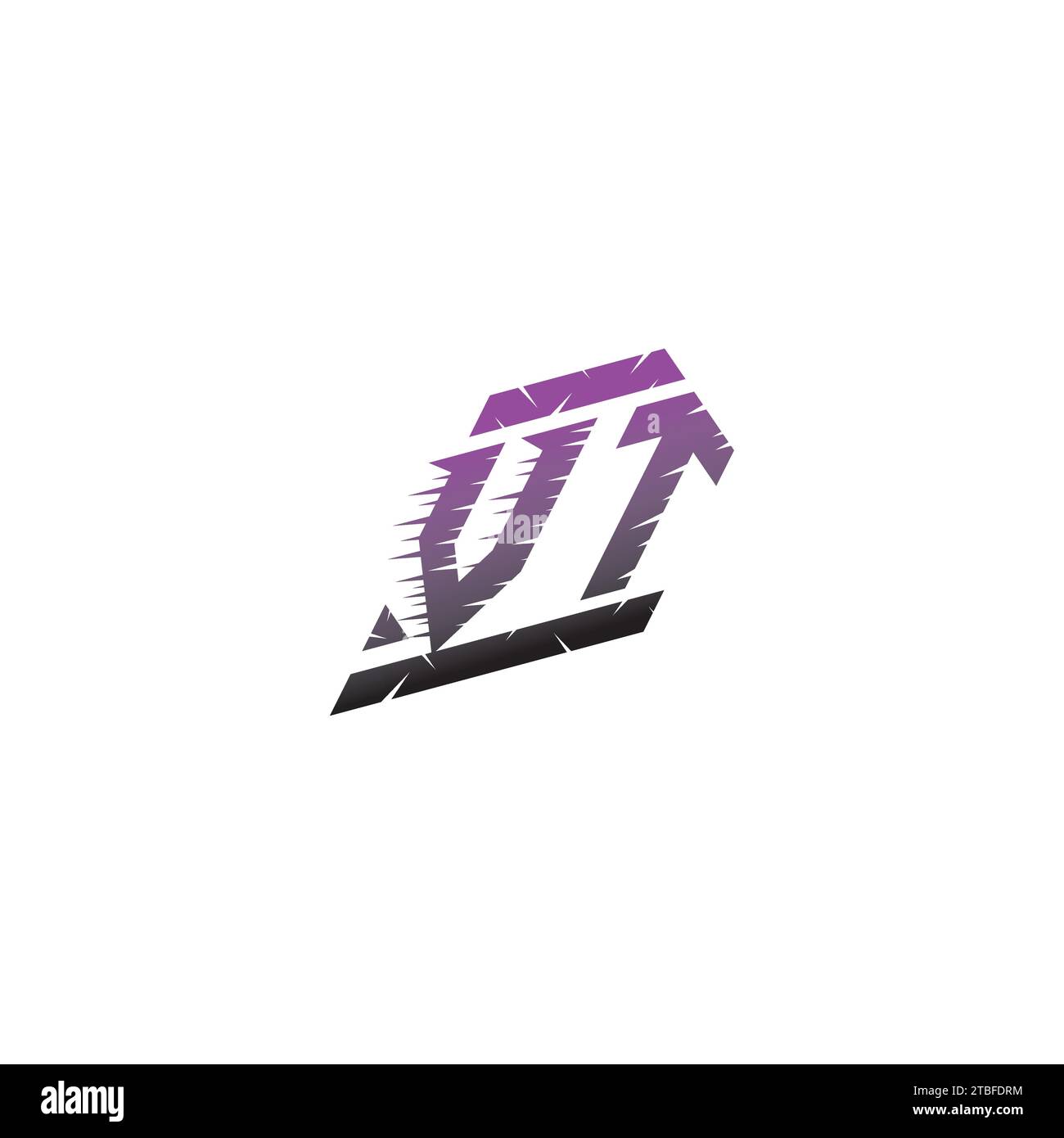 VT initial esport logo inspiration ideas for gaming team, youtube, twitch Stock Vector